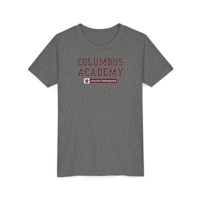 Youth Columbus Academy Athletic Performance Graphic Short Sleeve Bella + Canvas Soft Tee