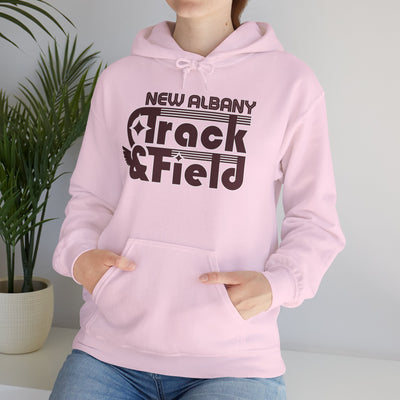 Adult Unisex Retro Track and Field Graphic Hoodie