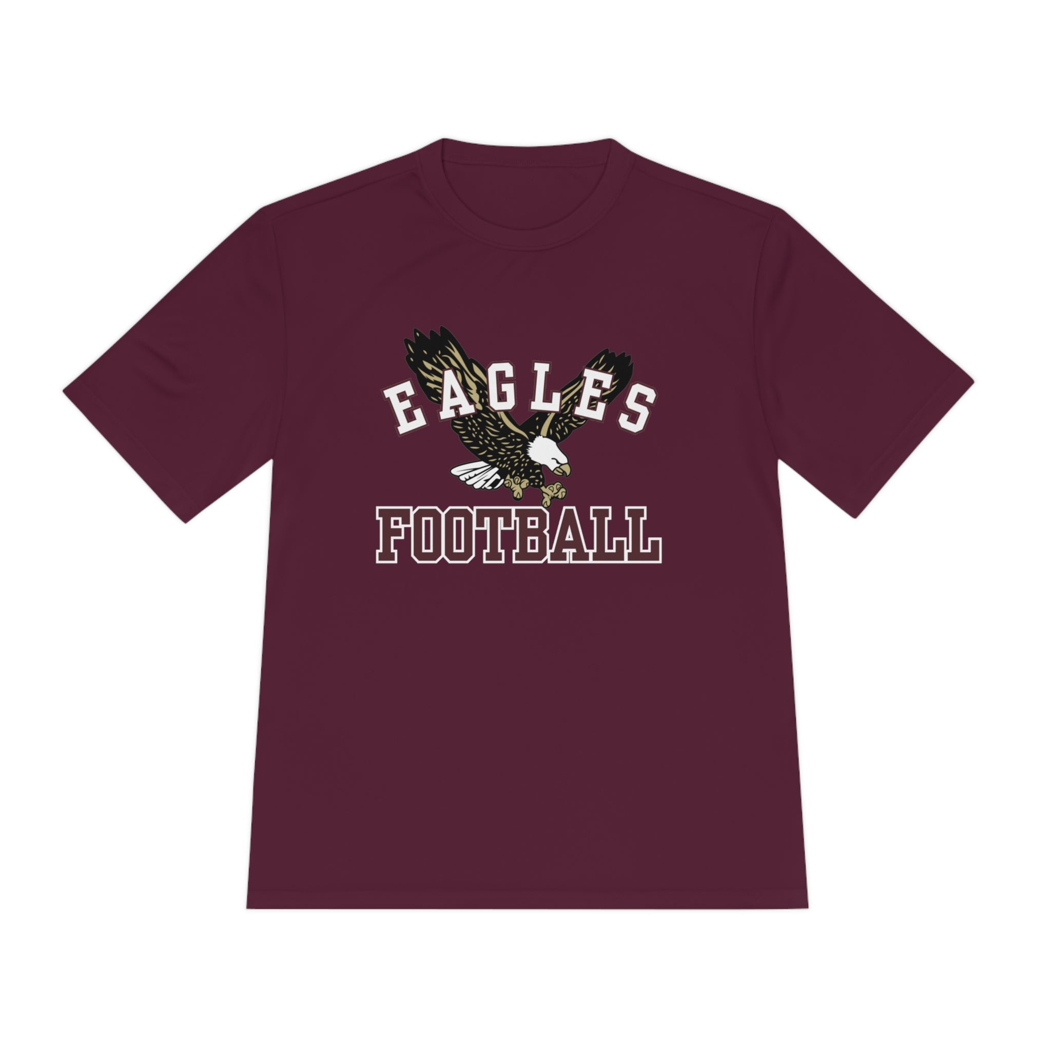 Adult Unisex Performance Flying Football Eagle Short Sleeve Graphic Tee