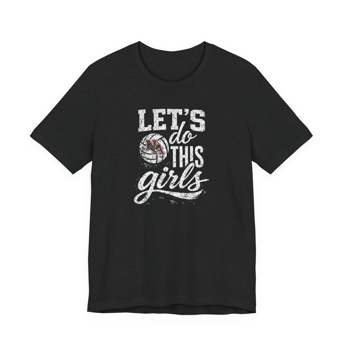 Adult Unisex New Albany Eagles Let's Do This Girls Graphic Short Sleeve Soft Tee