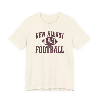 Adult Unisex New Albany Football Pride Graphic Short Sleeve Soft Tee