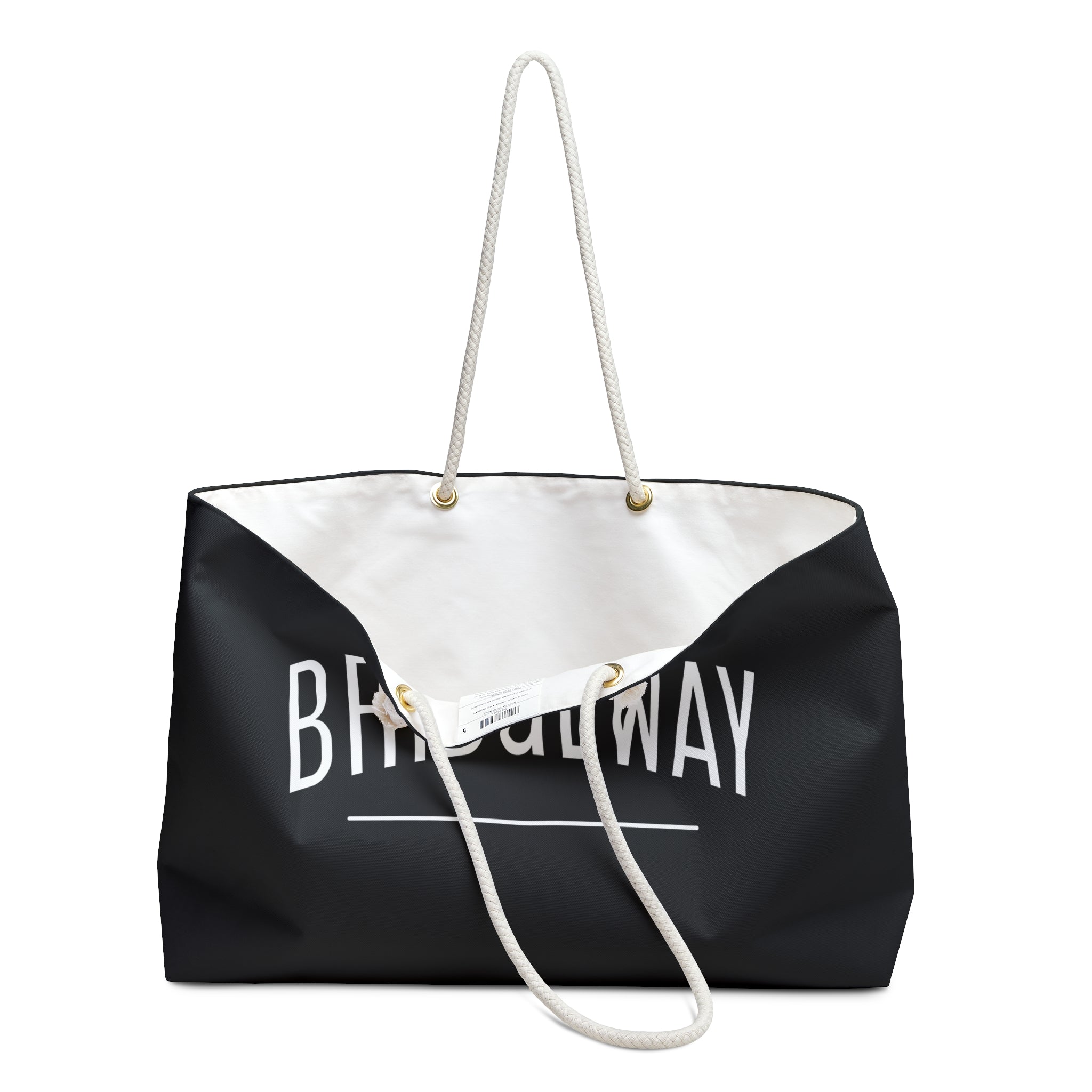 Bridgeway Classic Logo Large Black and White Tote