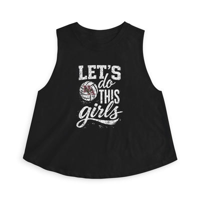 Women's New Albany Eagles Let's Do This Girls Graphic Crop Tank