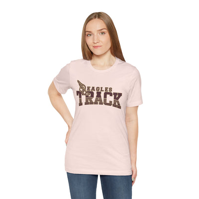 Adult Unisex Eagles Track Graphic Short Sleeve Soft Tee