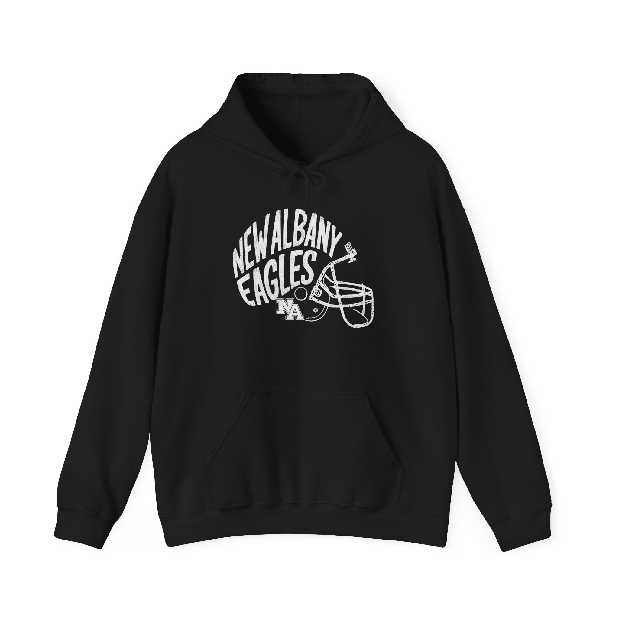 Adult Unisex New Albany Vintage Vibes Football Helmet Graphic Hoodie