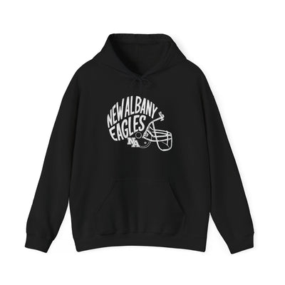 Adult Unisex New Albany Vintage Vibes Football Helmet Graphic Hoodie