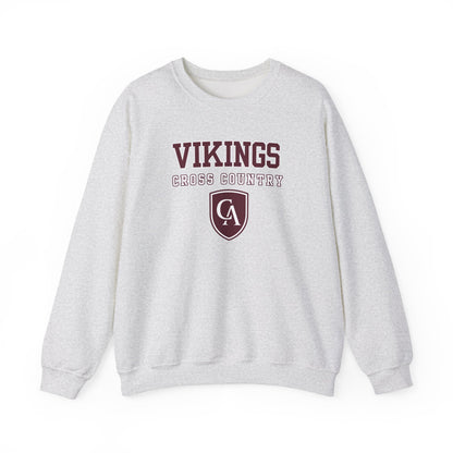 Adult Unisex Columbus Academy Vikings Cross Country Graphic Gildan Heavy Blend Sweatshirt