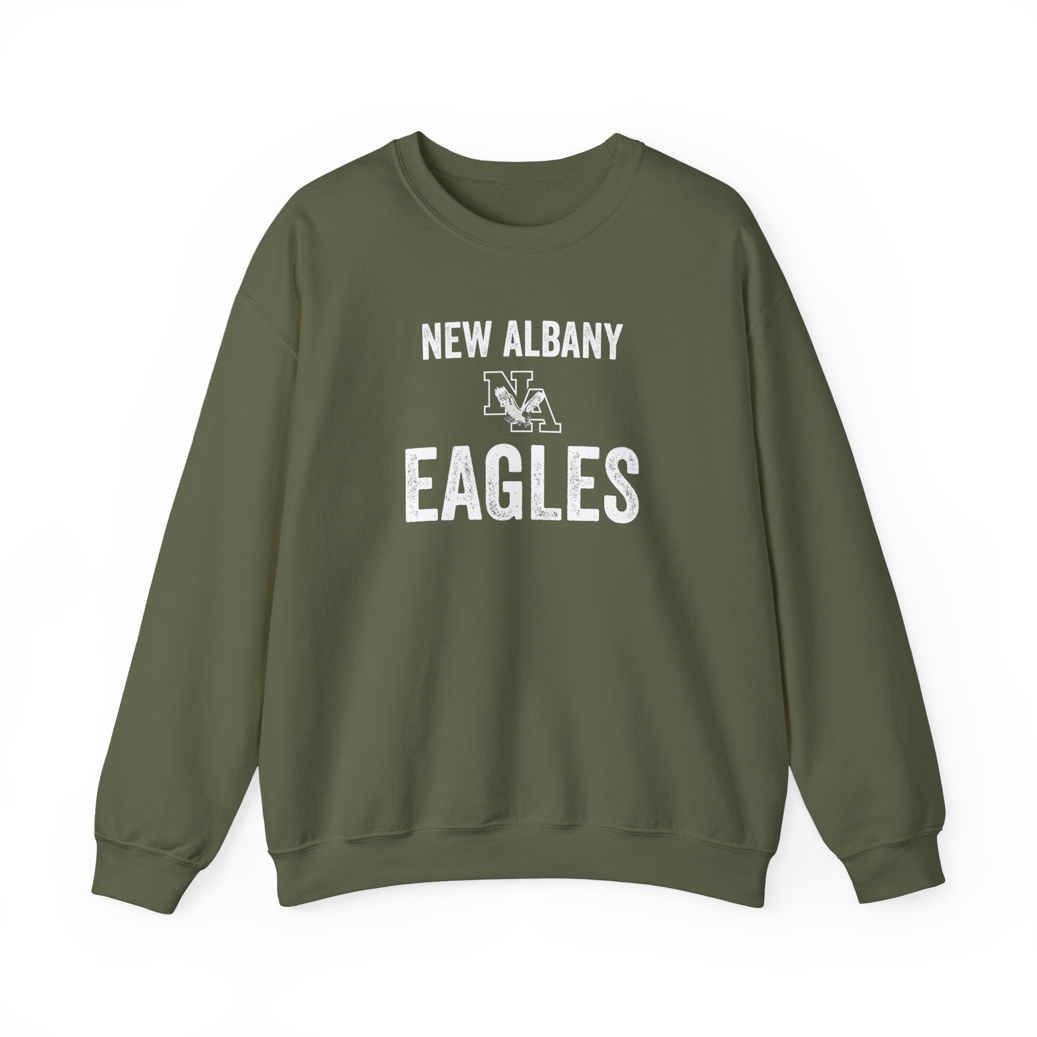 Adult Unisex Vintage Distressed New Albany Eagles Graphic Sweatshirt
