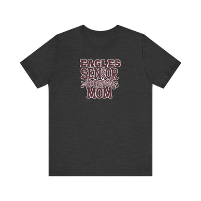 Adult Unisex Eagles Senior Band Mom Graphic Short Sleeve Soft Tee