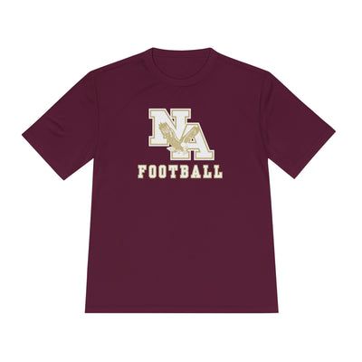 Adult Unisex New Albany Football Gold Classic Logo Sport-Tek Competitor Performance Tee