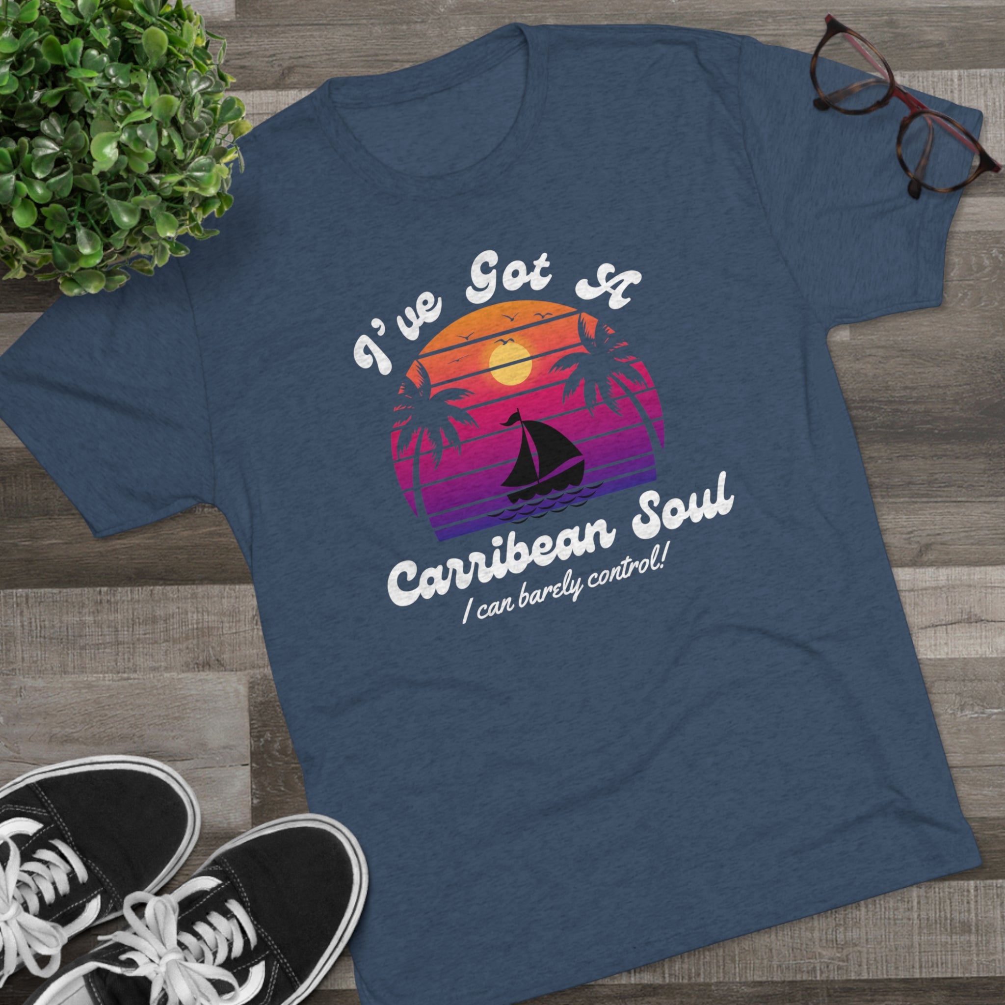 Adult Unisex Carribean Soul Super Soft Short Sleeve Tee