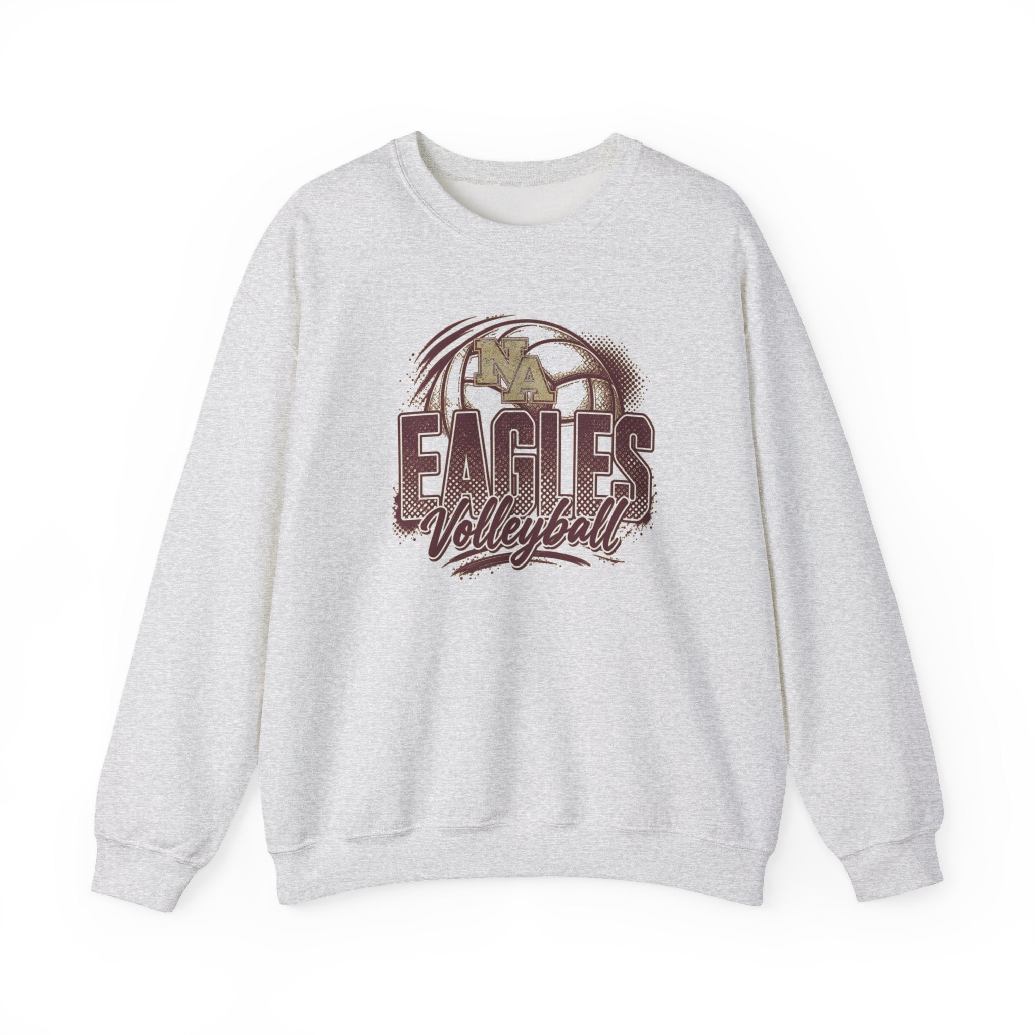 Adult Unisex New Albany Eagles Ombre Volleyball Graphic Sweatshirt