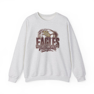 Adult Unisex New Albany Eagles Ombre Volleyball Graphic Sweatshirt