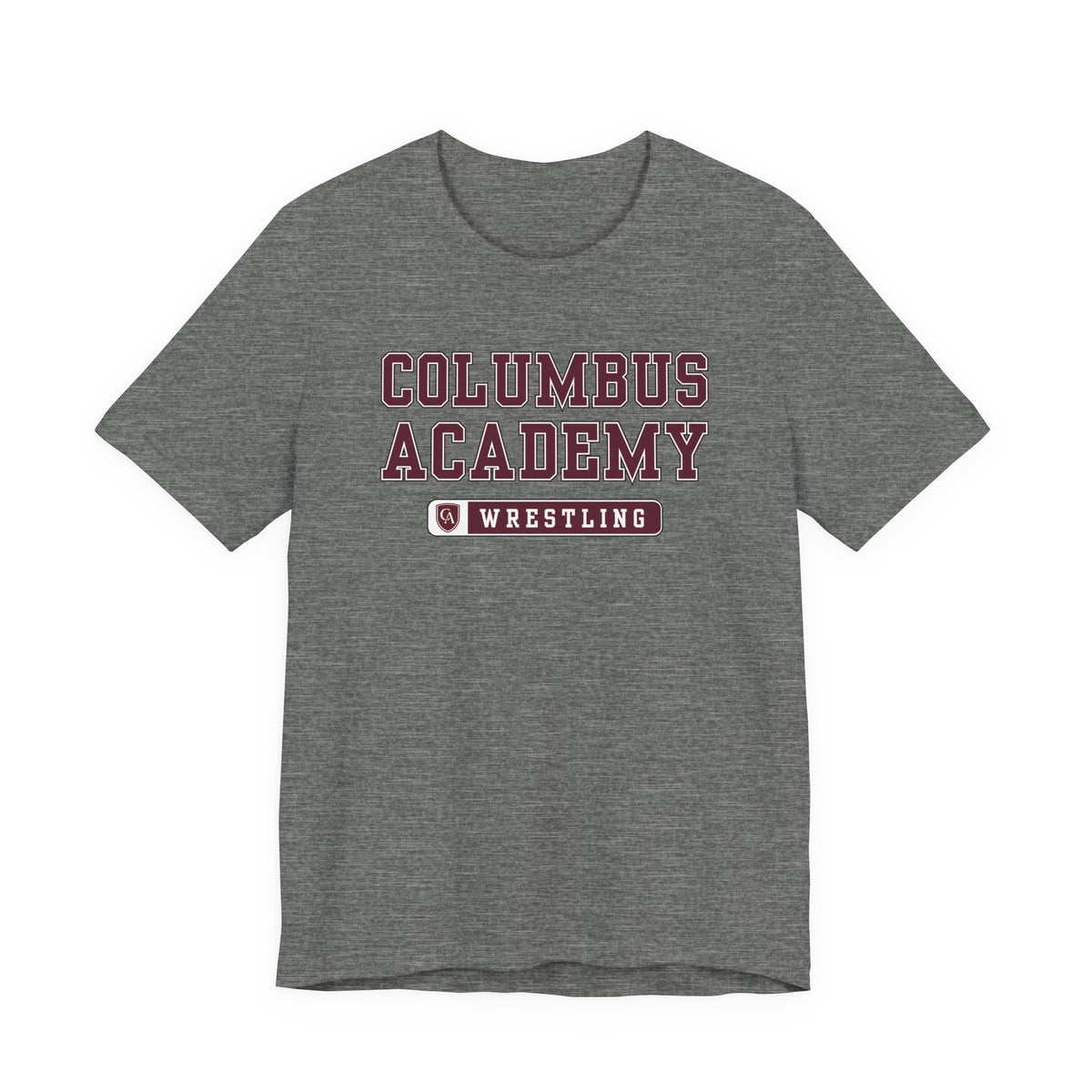 Adult Unisex Columbus Academy Wrestling Graphic Short Sleeve Bella + Canvas Soft Tee