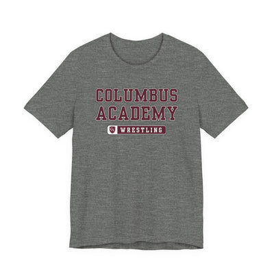 Adult Unisex Columbus Academy Wrestling Graphic Short Sleeve Bella + Canvas Soft Tee