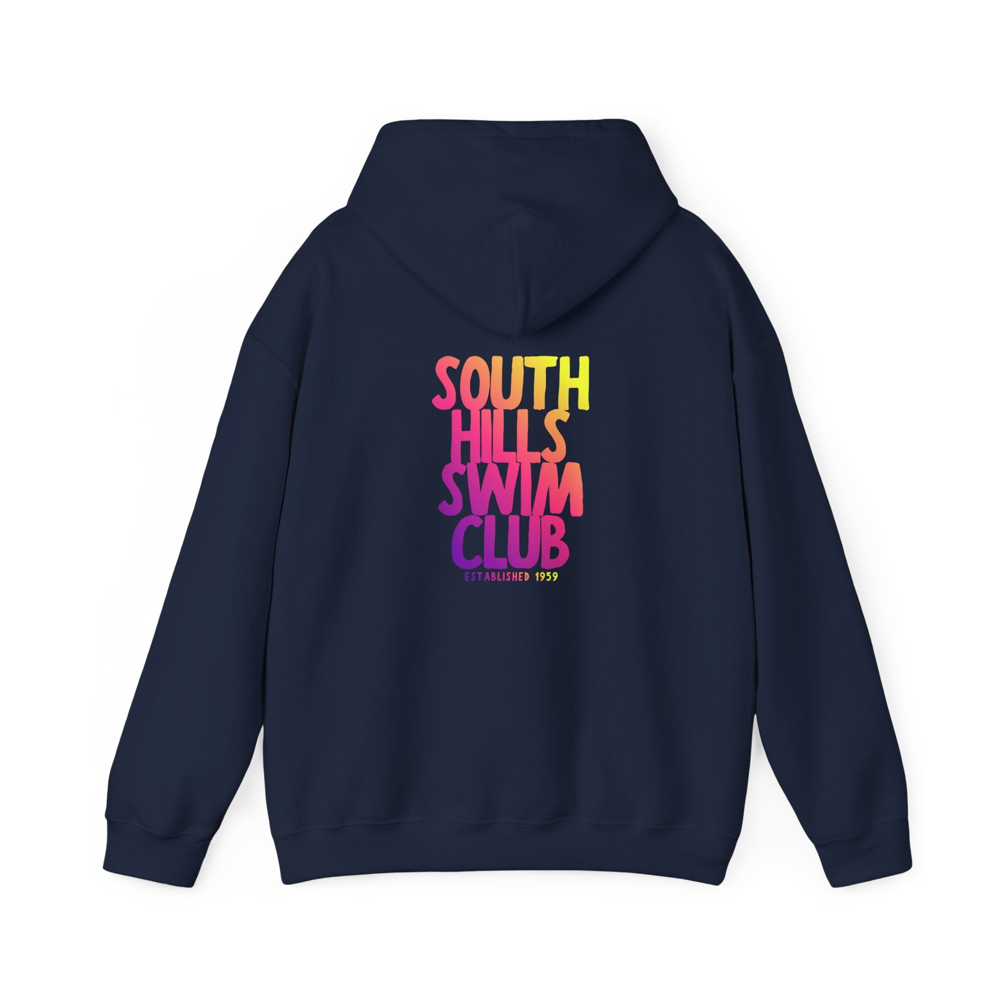 Adult Unisex South Hills Swim Club SHSC Ombre Graphic Hoodie