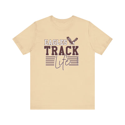 Adult Unisex Eagles Track Life Graphic Short Sleeve Soft Tee