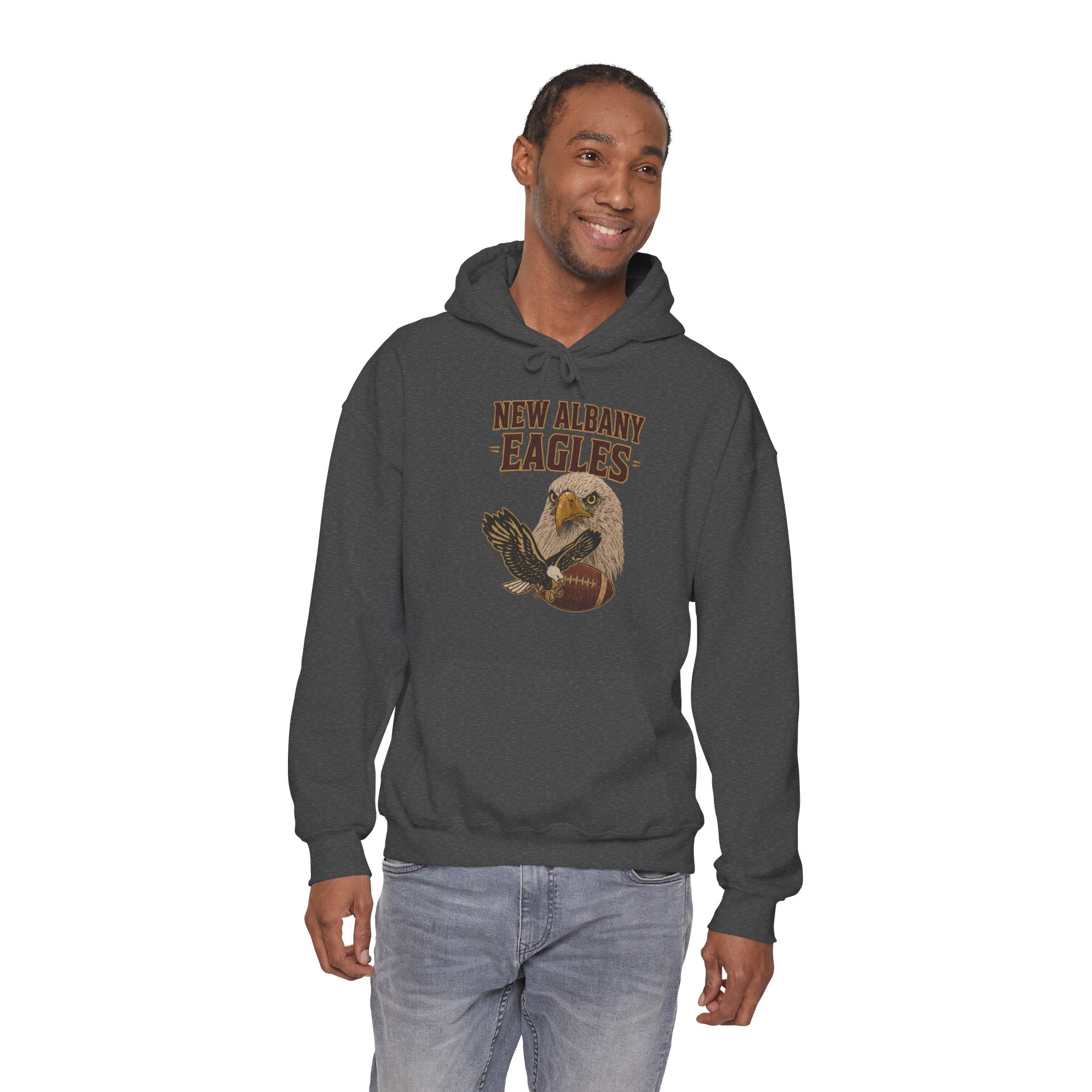 Adult Unisex New Albany Gridiron Eagle Graphic Hoodie