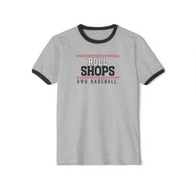 Adult Unisex OWU Roll Shops Baseball Graphic Short Sleeve Ringer Tee