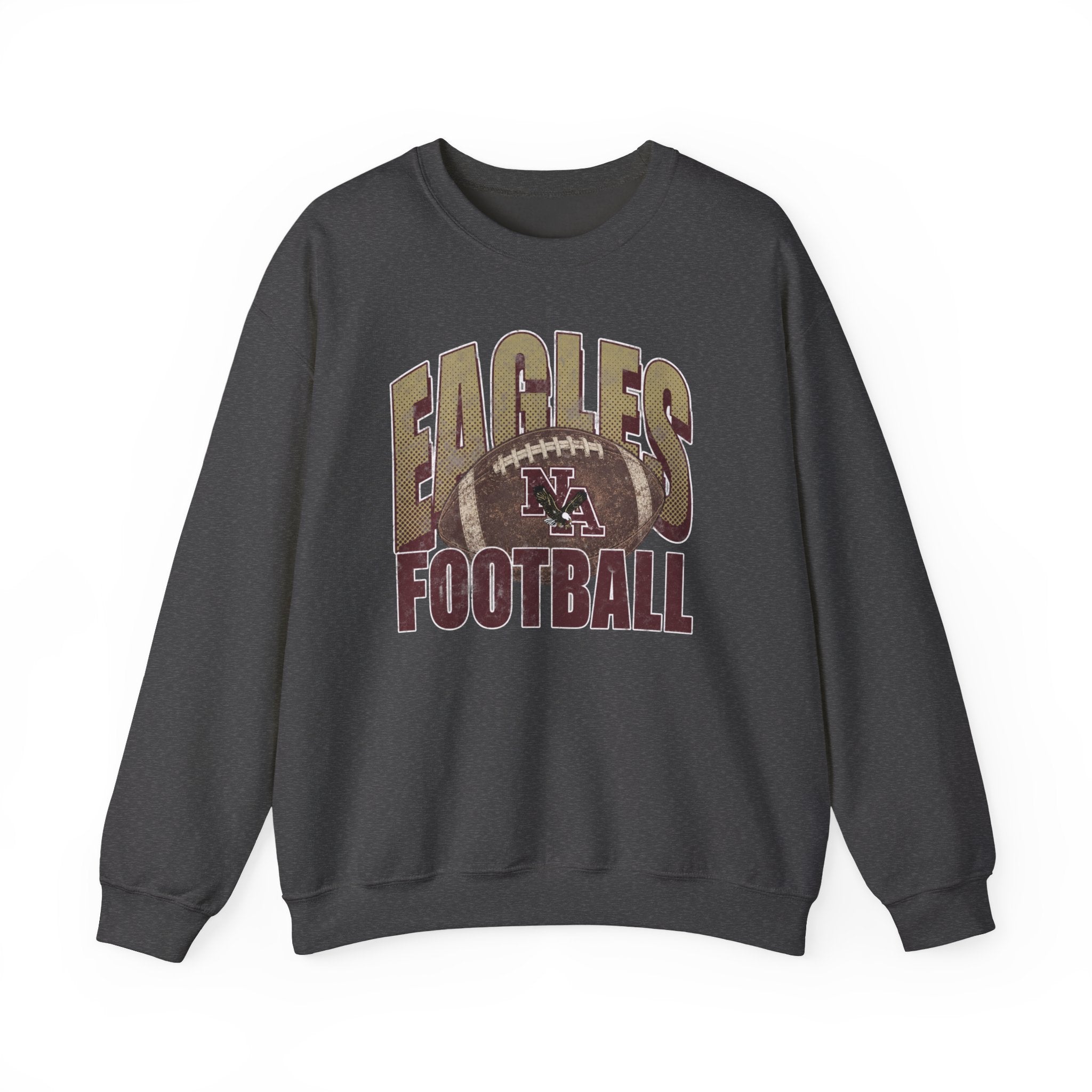 Adult Unisex New Albany First-Down Distressed Football Graphic Sweatshirt