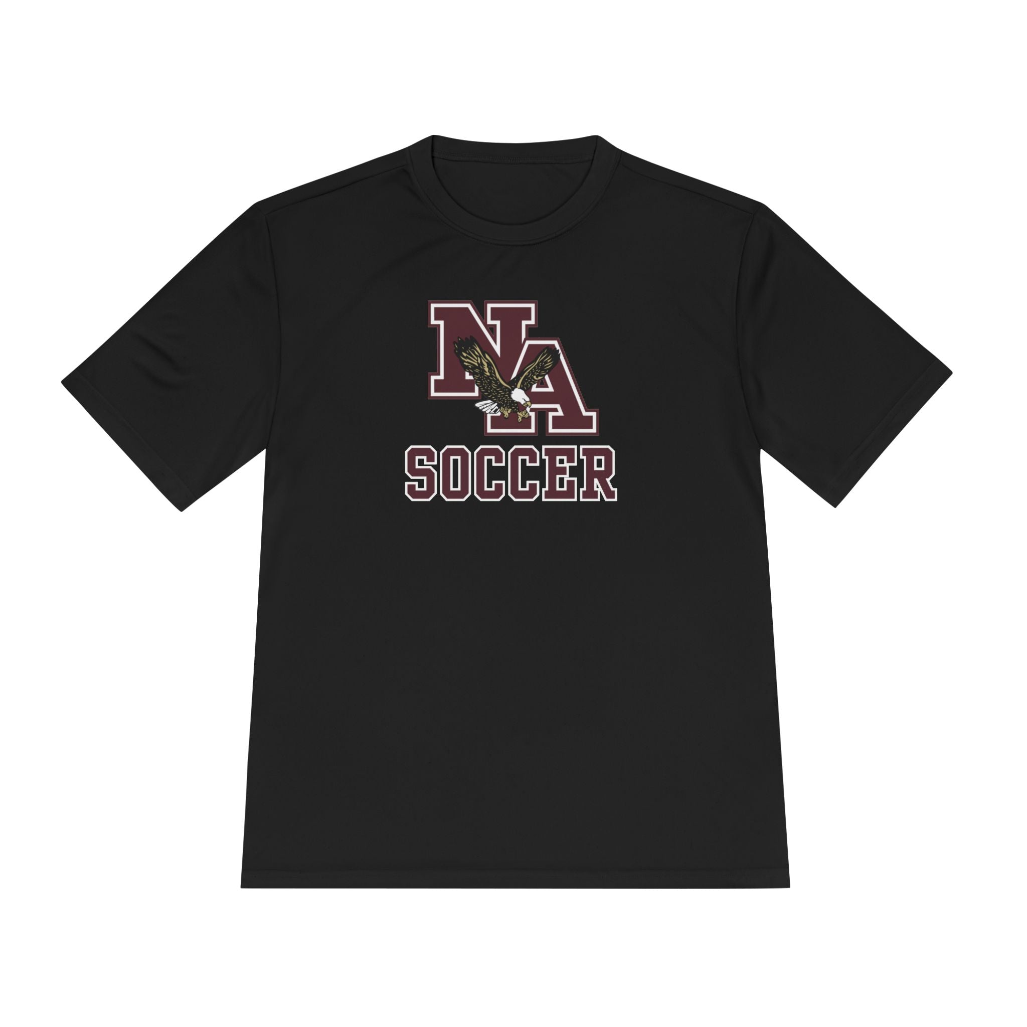 Adult Unisex New Albany Classic Maroon Soccer Logo Graphic Sport-Tek Competitor Performance Tee