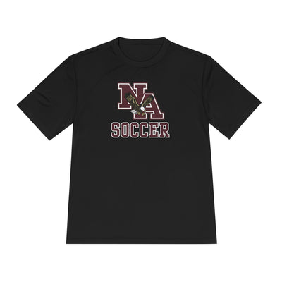 Adult Unisex New Albany Classic Maroon Soccer Logo Graphic Sport-Tek Competitor Performance Tee