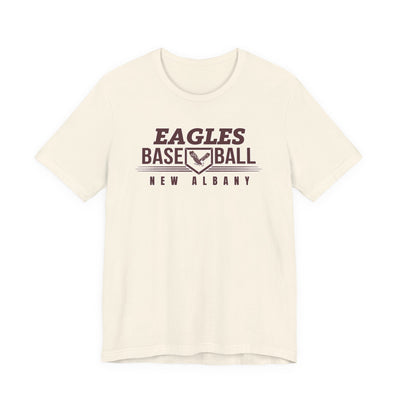 Adult Unisex New Albany Eagles Home Plate Pride Graphic Short Sleeve Soft Tee