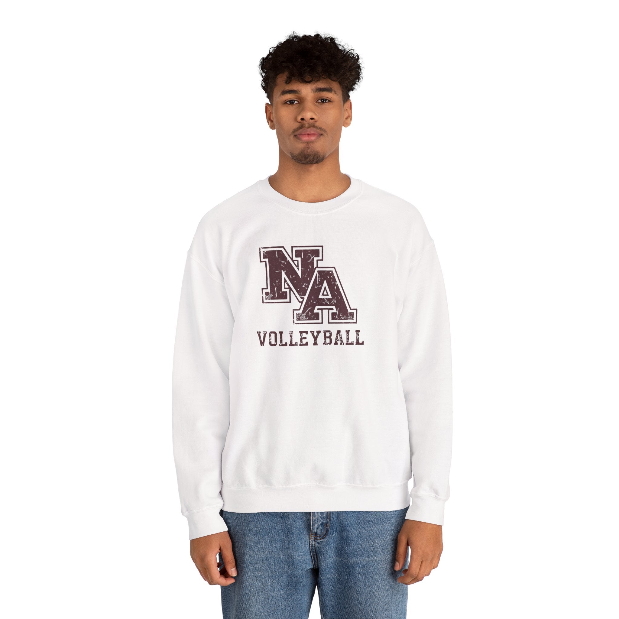 Adult Unisex New Albany Volleyball Vintage Vibe Logo Graphic Sweatshirt