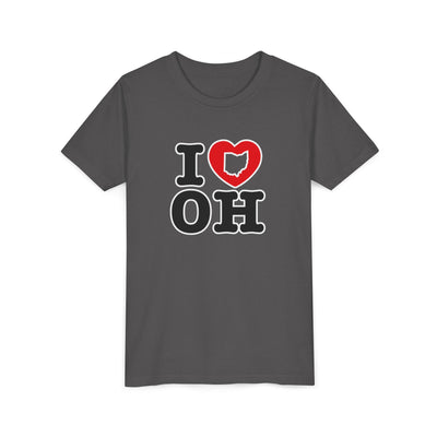 Youth I Heart OH Graphic Short Sleeve Soft Tee