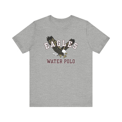 Adult Unisex Flying  Water Polo Eagle Graphic Short Sleeve Soft Tee