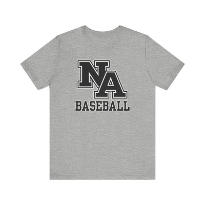 Adult Unisex Classic Black Logo Baseball Graphic Short Sleeve Soft Tee