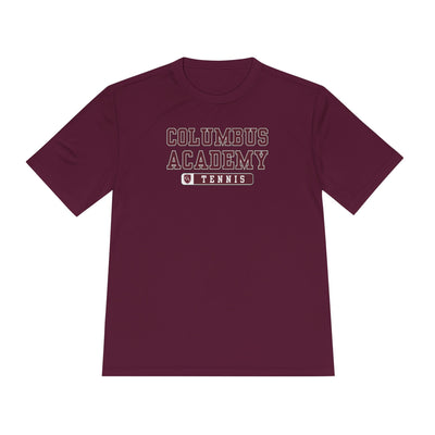 Adult Unisex Columbus Academy Tennis Graphic Sport-Tek Competitor Performance Tee