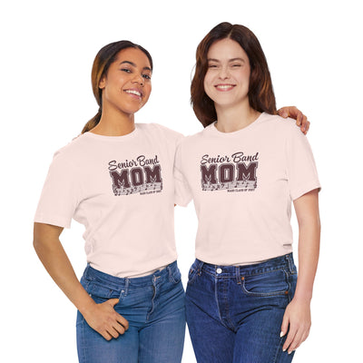 Adult Unisex New Albany 2027 Senior Band Mom Graphic Short Sleeve Bella + Canvas Soft Tee