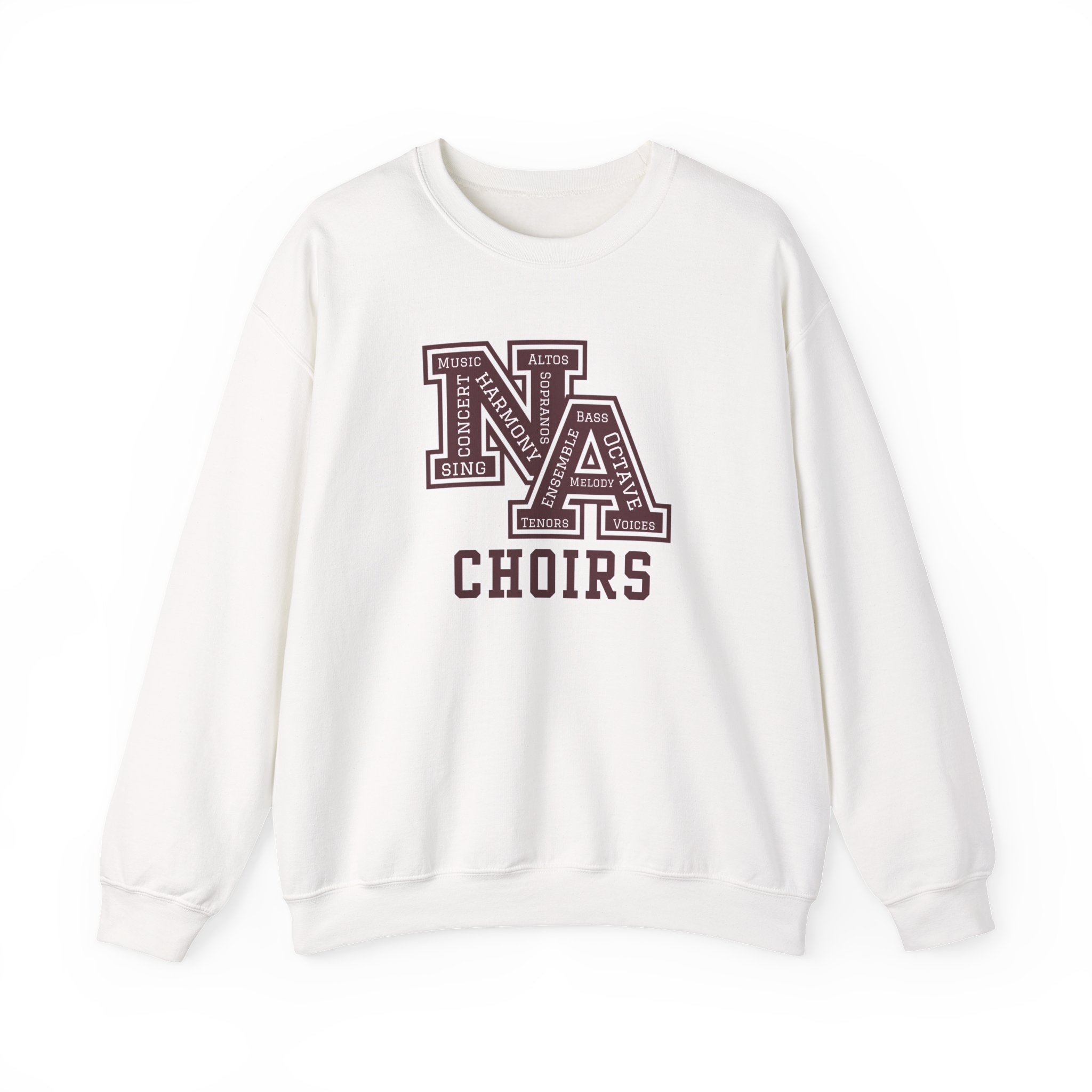 Adult Unisex Choirs Words NA Logo Graphic Sweatshirt