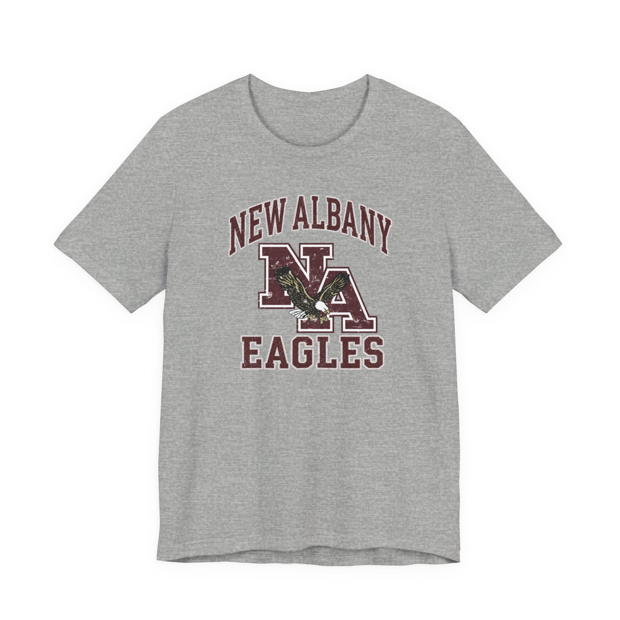 Adult Unisex New Albany Vintage Vibes Football Logo Graphic Short Sleeve Soft Tee