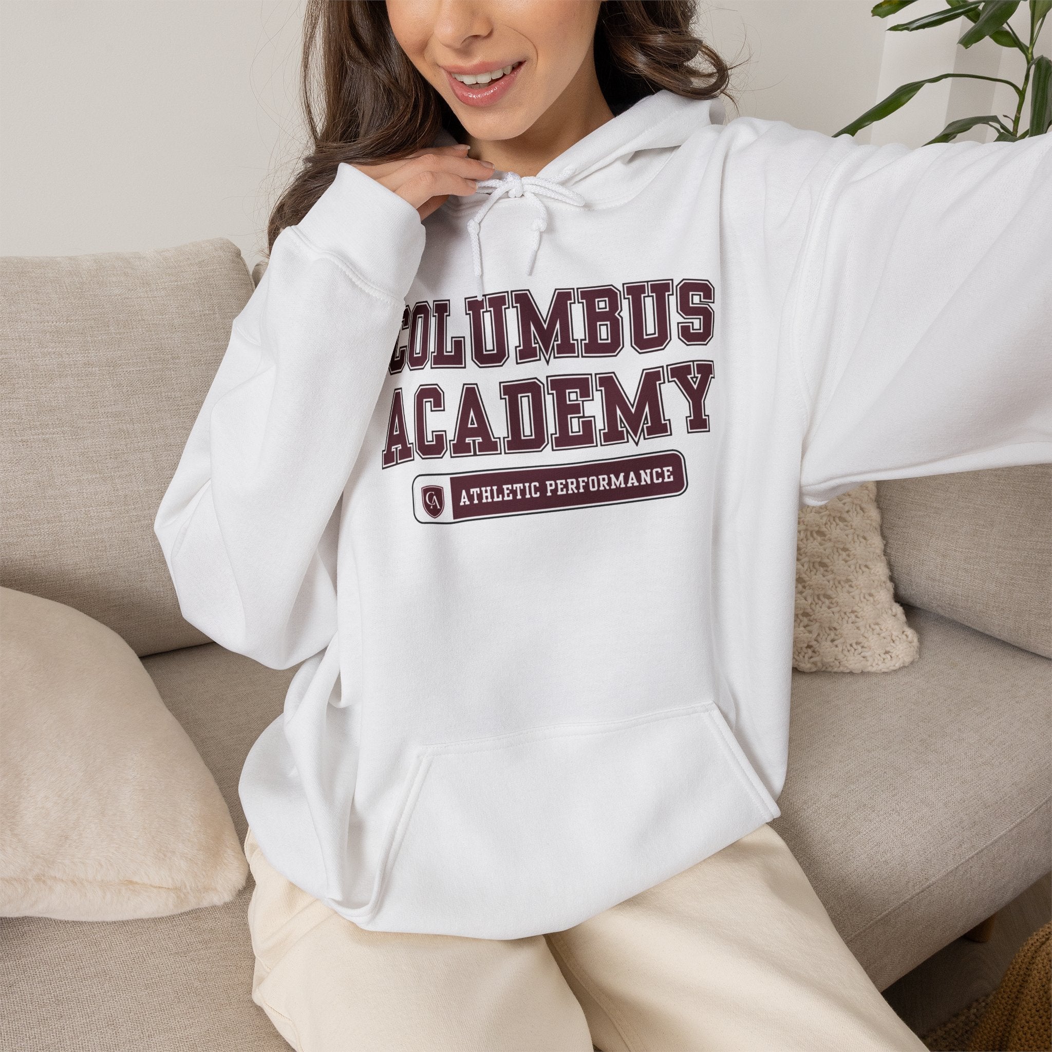 Adult Unisex Columbus Academy Athletic Performance Graphic Hoodie