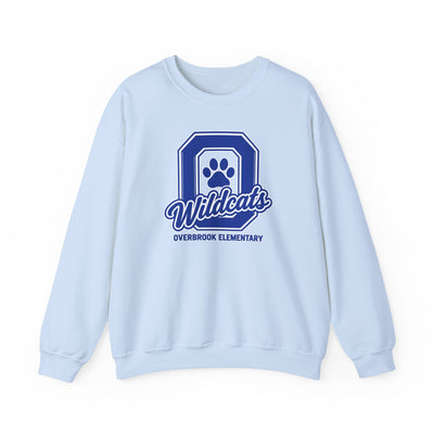 Adult Unisex Overbrook Elementary Wildcats Block Letter Graphic Sweatshirt