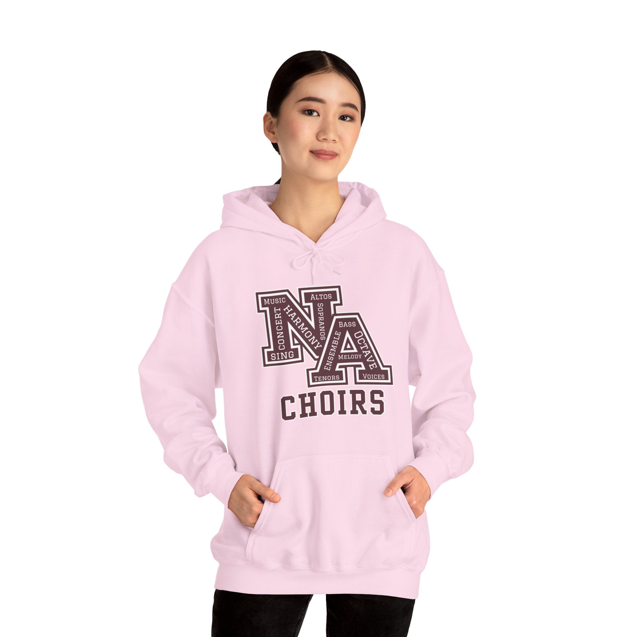 Adult Unisex Choirs Words NA Logo Graphic Hoodie