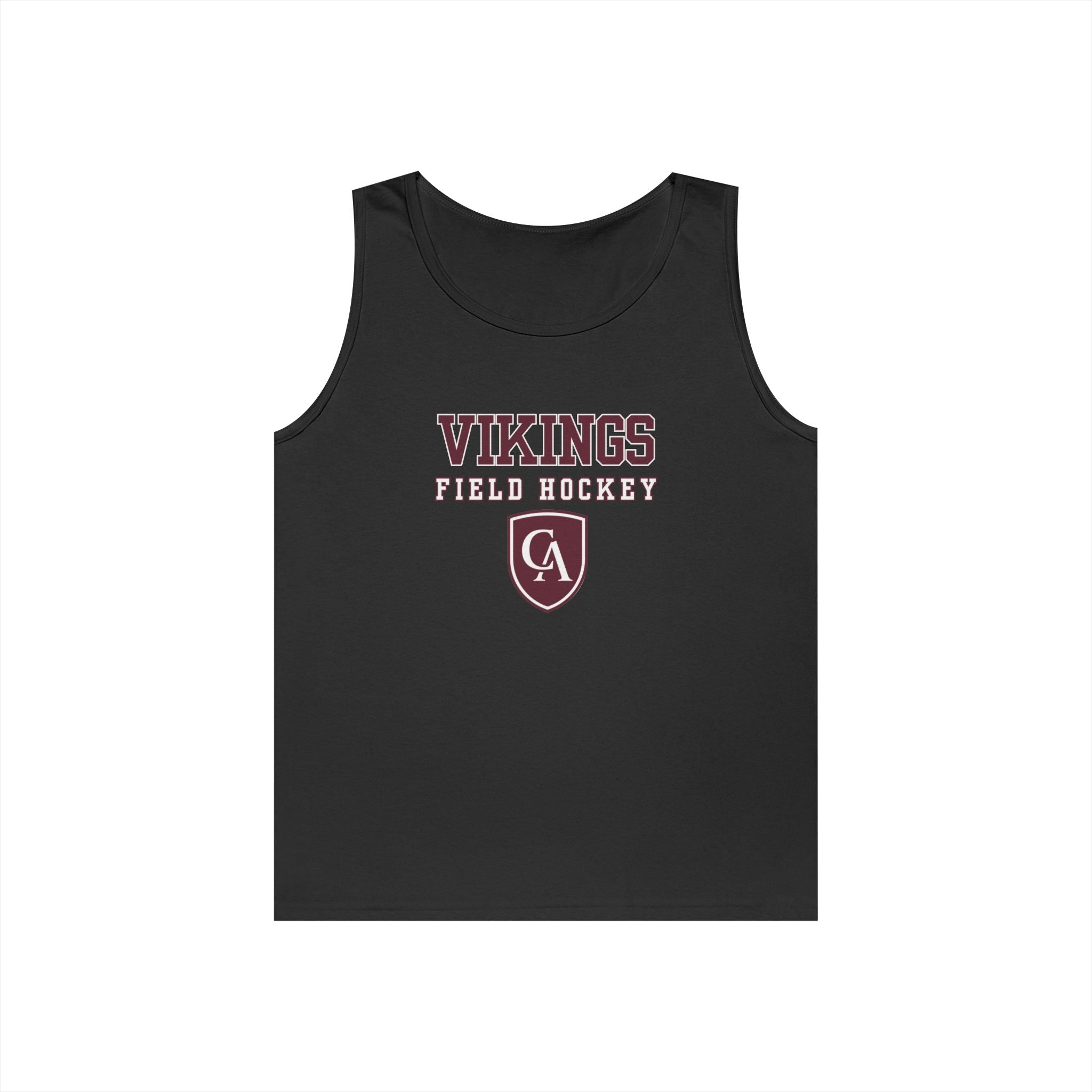 Adult Unisex Columbus Academy Vikings Field Hockey Graphic Gildan Heavy Blend Cotton Tank