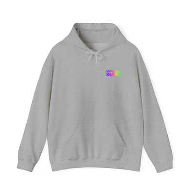 Adult Unisex South Hills Swim Team Neon Rainbow Graphic Hoodie