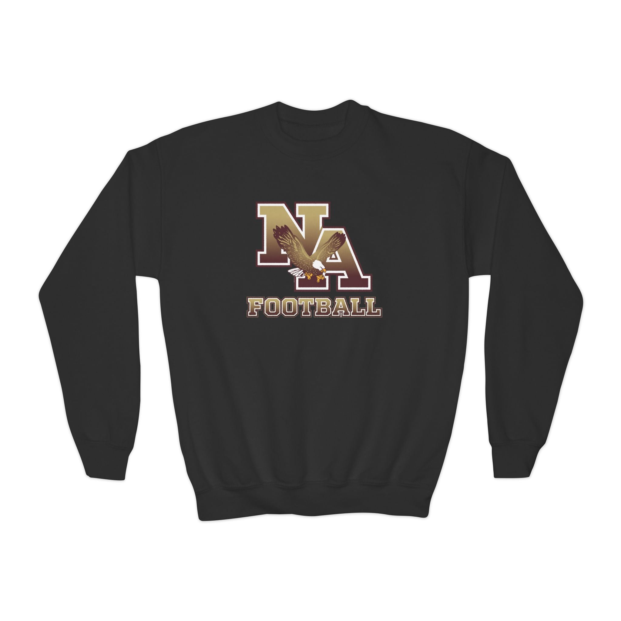 Youth New Albany Ombre Eagle Logo Graphic Gildan Heavy Blend Sweatshirt