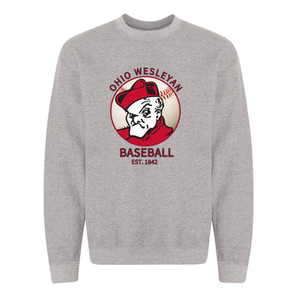 Adult Unisex 1842 Bishops Baseball Graphic Sweatshirt - Ohio Wesleyan University