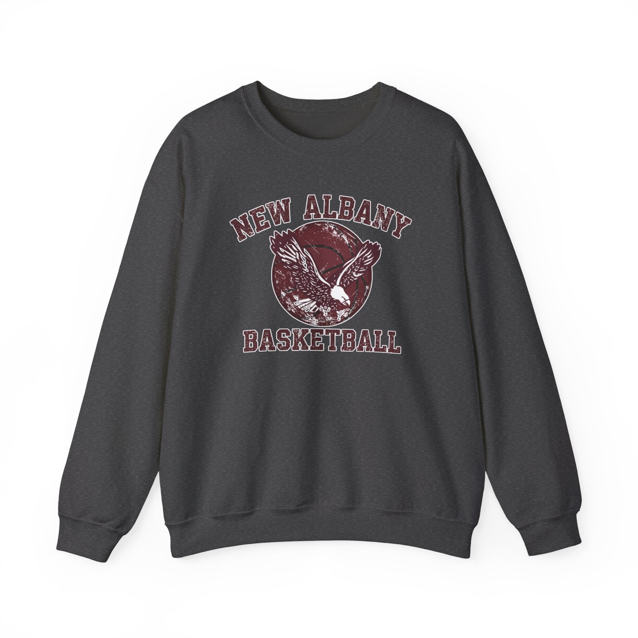 Adult Unisex New Albany Eagles Basketball Vintage Victory Graphic Sweatshirt