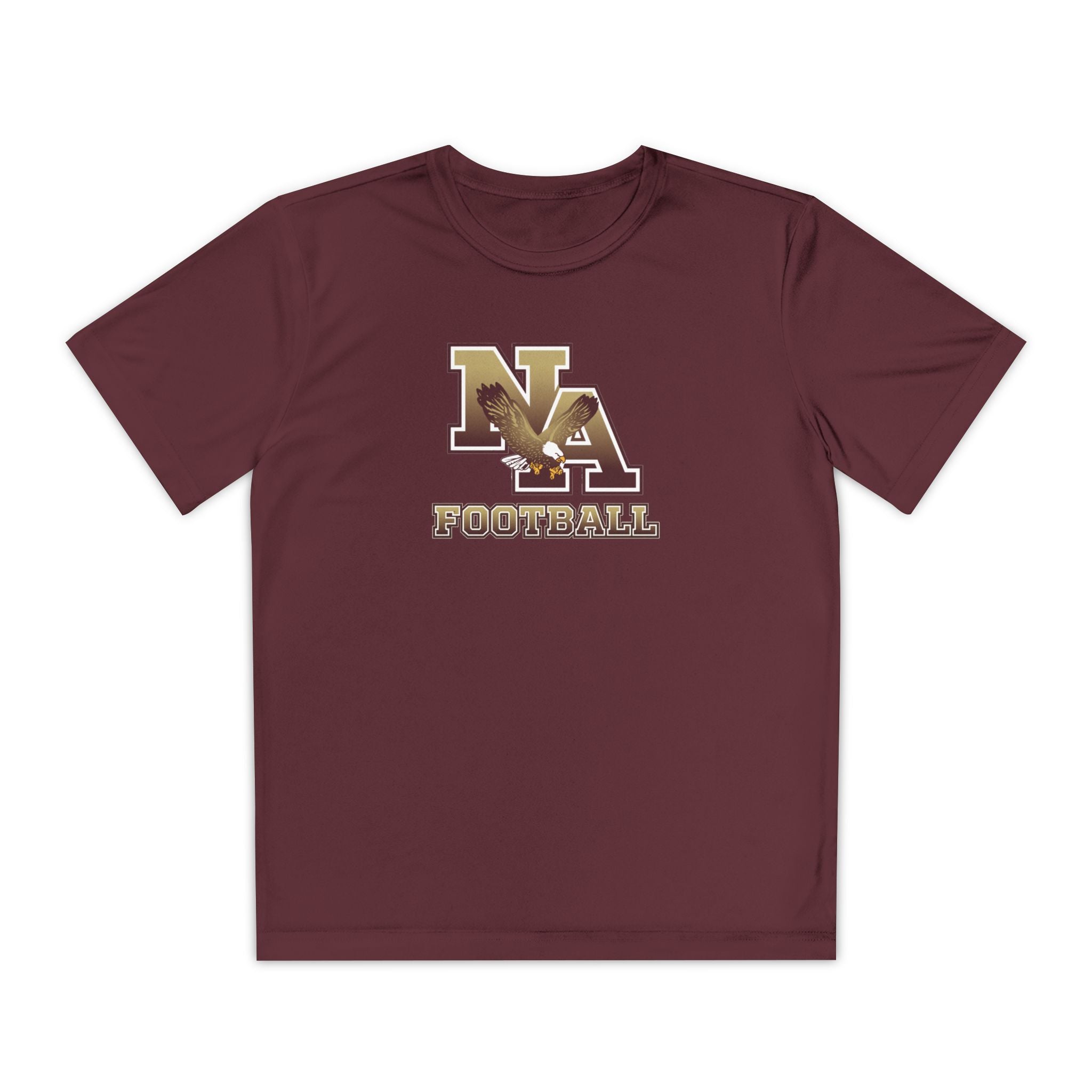 Youth New Albany Ombre Eagle Logo Graphic Sport-Tek Competitor Performance Tee