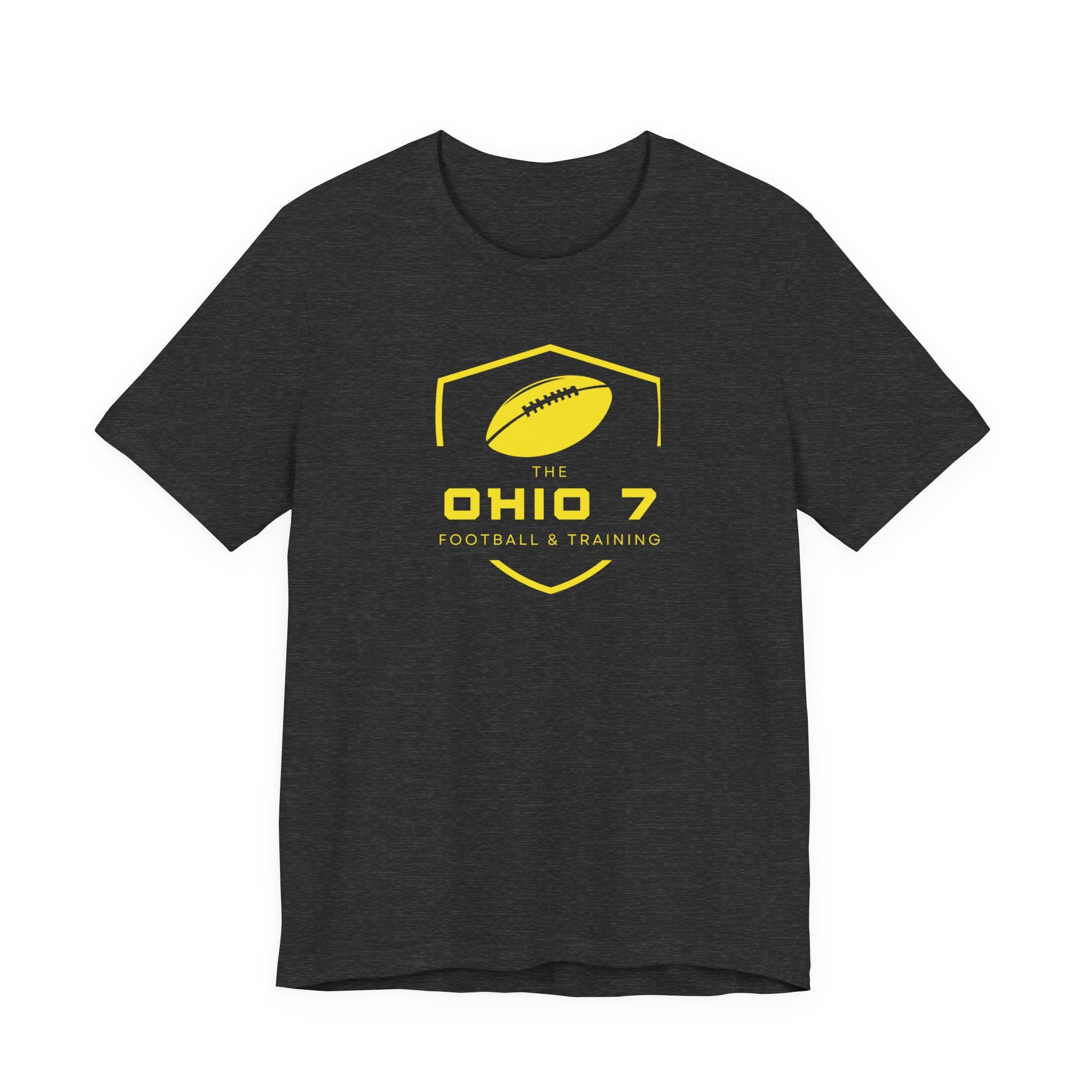Adult Unisex The Ohio 7 Yellow Logo Short Sleeve Bella + Canvas Soft Tee