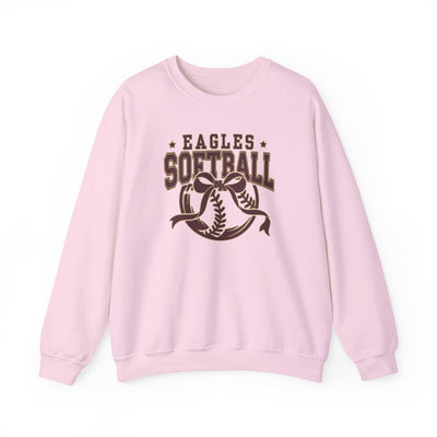 Adult Unisex New Albany Eagles Softball Spirit Bow Graphic Sweatshirt