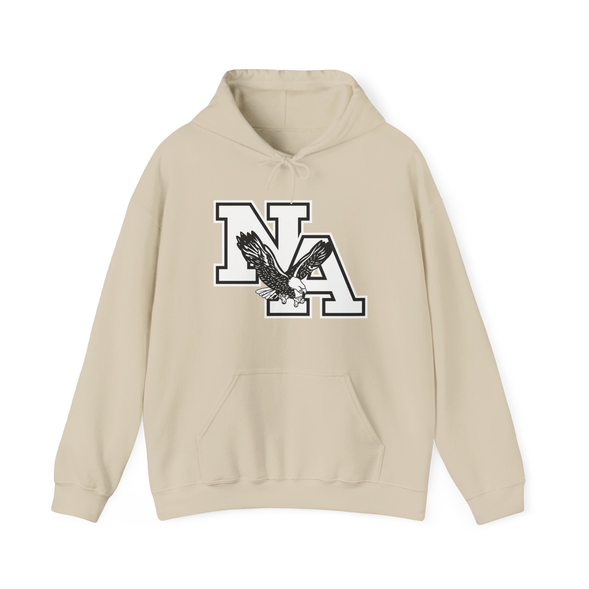 Adult Unisex White/Black Classic NA Logo Graphic Hoodie