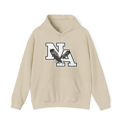 Adult Unisex White/Black Classic NA Logo Graphic Hoodie
