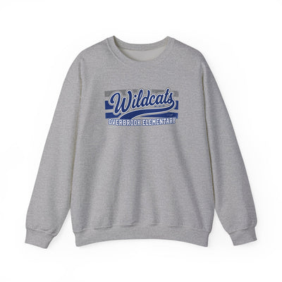 Adult Unisex Overbrook Elementary Wildcats Vintage Distressed Spirit Graphic Sweatshirt