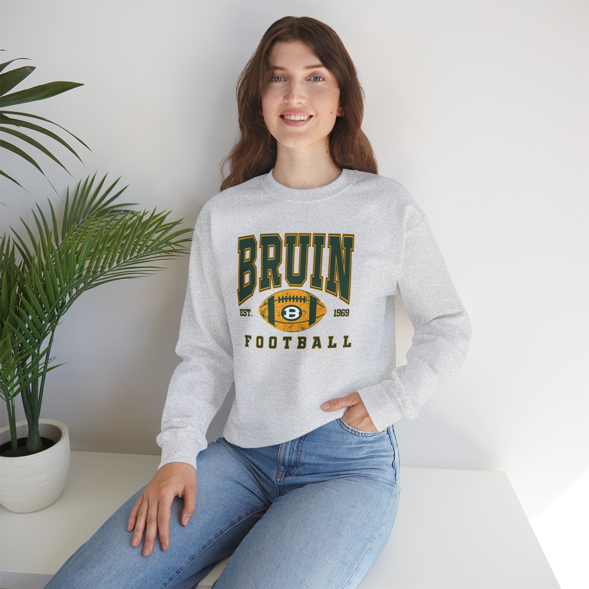 Adult Unisex Bruin Football Heritage Graphic Sweatshirt